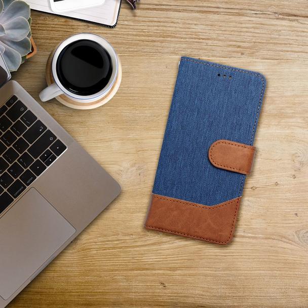 Etui z klapką na Samsung A27 Jeans Book niebieskie