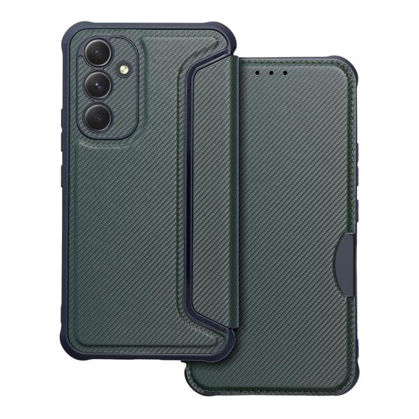 Etui z klapką na Samsung A54 5G Razor Book ciemnozielone