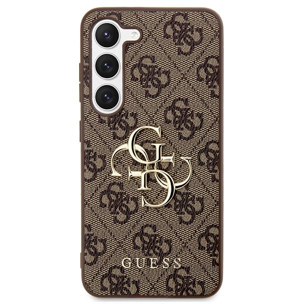 GUESS futerał do SAMSUNG S24 Plus GUHCS24M4GMGBR (Leather 4G Metal Logo) brązowy