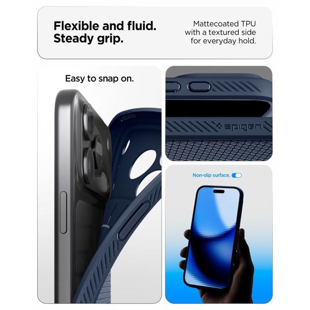 SPIGEN futerał LIQUID AIR do IPHONE 18 Pro / 17 Pro navy blue