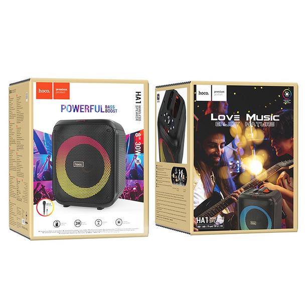 Zestaw do karaoke bluetooth 5W 5h Hoco HA1 czarny