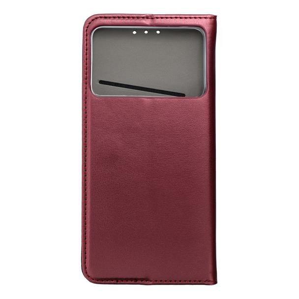 Etui z klapką na Samsung S26 EDGE Smart Magneto burgundowe
