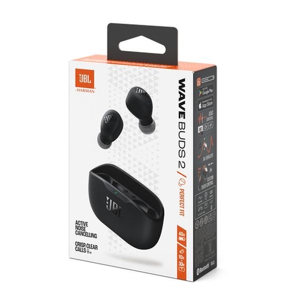 Słuchawki bezprzewodowe douszne ANC JBL Wave Buds 2 czarne