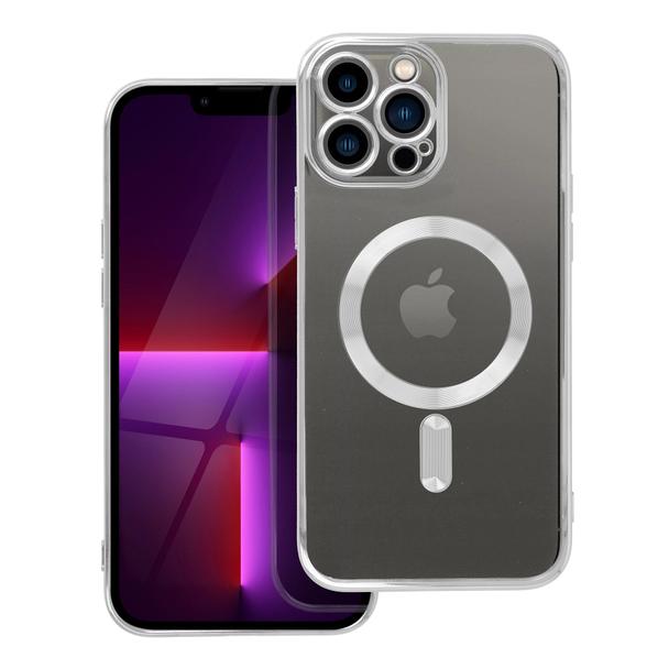 Futerał do iPhone 13 PRO MAX Electro Mag Cover zgodny z MagSafe srebrny