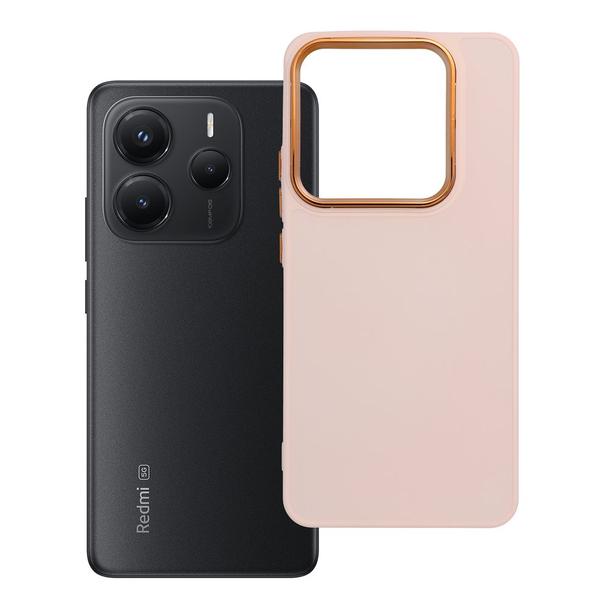 Futerał do Xiaomi Redmi Note 14 5G Frame pudrowy róż