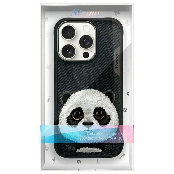 NIMMY futerał BIG EYED PET 2.0 Panda do IPHONE 16 Pro czarny