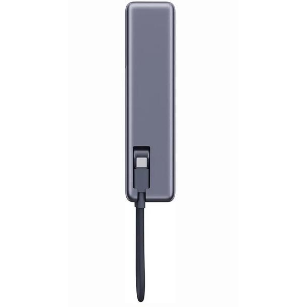 Powerbank Xiaomi 10000 mAh QC PD 165W z wbudowanym kablem USB C PB1165MI z wyświetlaczem LED szary