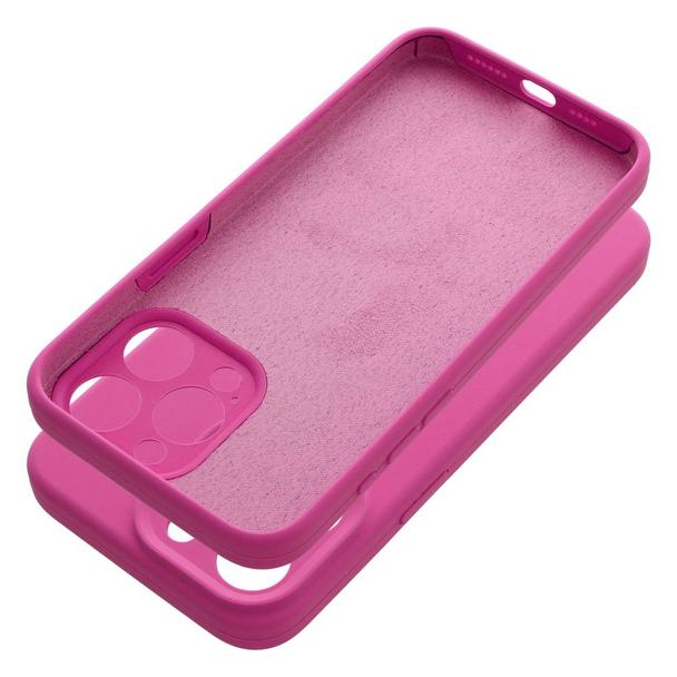 Futerał do iPhone 15 PRO MAX Silicone 2mm różowy