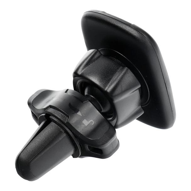 Uchwyt na telefon do samochodu magnetyczny Forcell F-Grip Carbon H-CT325 do kratki czarny