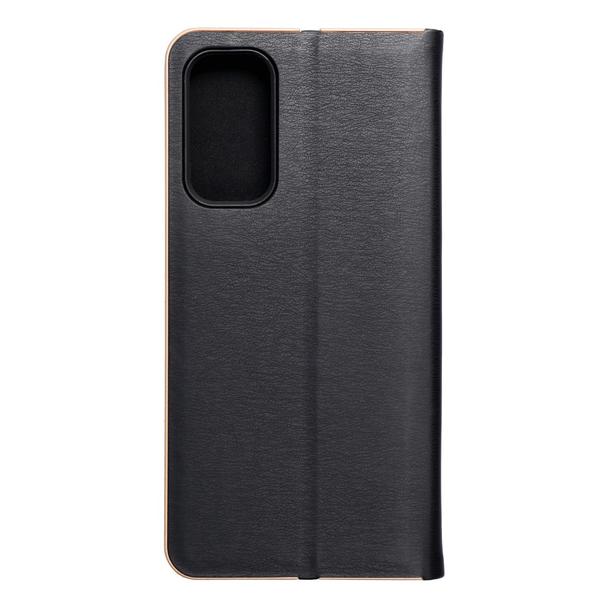 Etui z klapką na Samsung A15 4G / A15 5G Luna Book Gold czarne