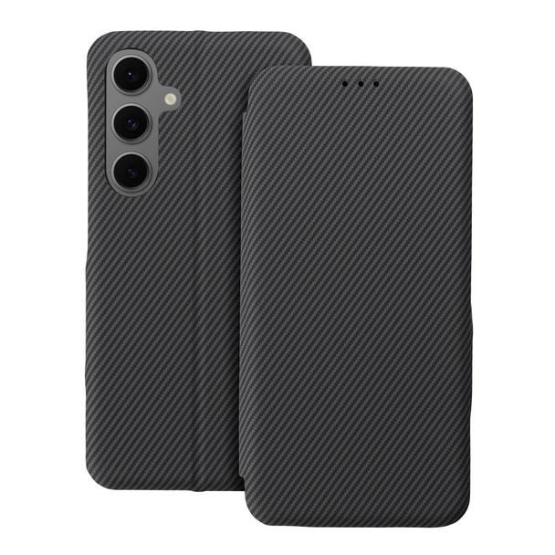 Etui z klapką na Samsung S25 PLUS Folio Side Magnet szare
