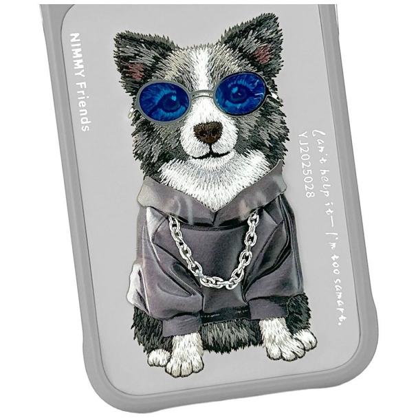 NIMMY futerał GLASSES COOL DOG do IPHONE 18 Pro/17 Pro szary