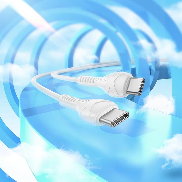 Kabel USB C do USB C Hoco PD 60W 1 m X37 biały