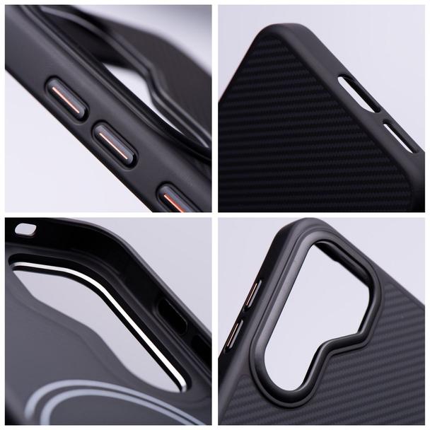 Etui na Samsung S25 ULTRA Carbon Elite Mag Cover zgodny z MagSafe czarny