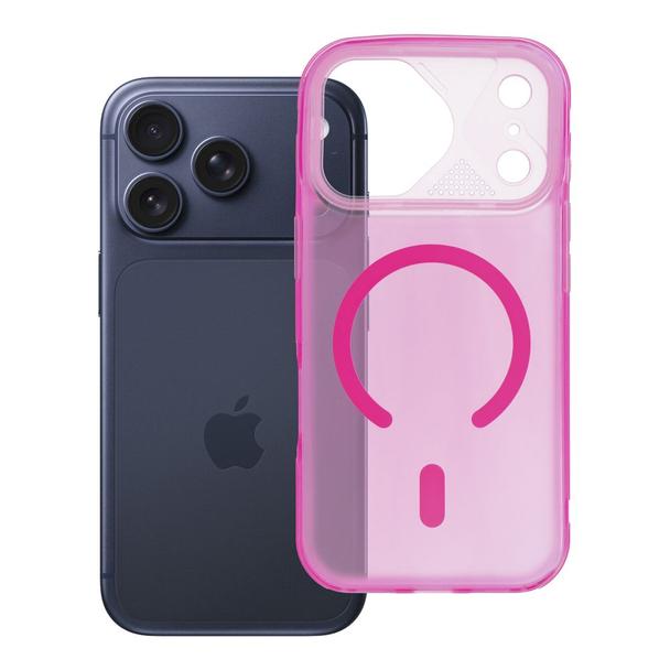 Etui na iPhone 17 PRO Aurora zgodne z MagSafe różowe