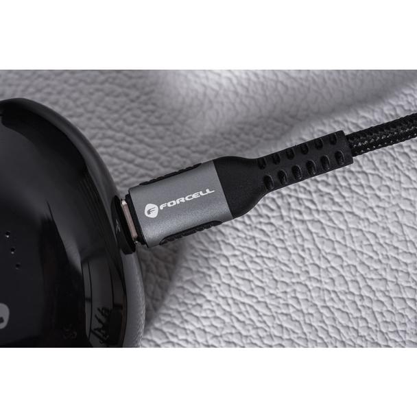 Kabel USB-C do USB-C Forcell F-Energy QC4.0 PD 5A 100W Cafule 0,5 m C260 czarny