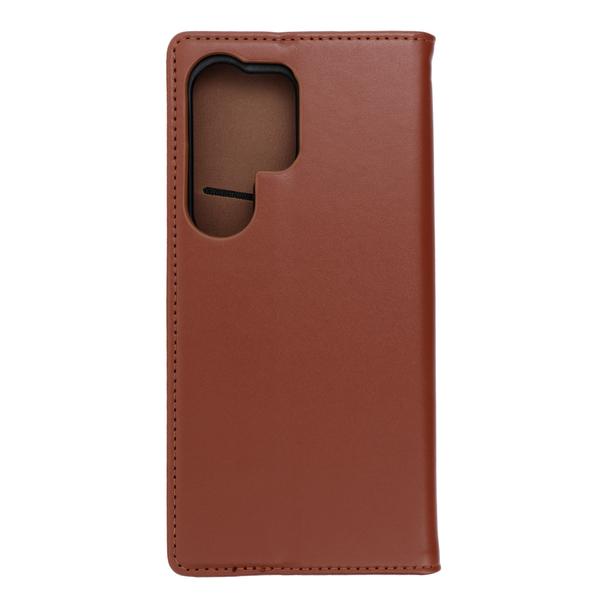 Etui z klapką na Samsung S25 ULTRA Smart Pro Book skórzane brązowe