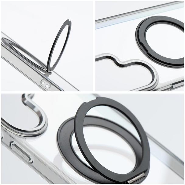 Etui na Samsung S26 Frame Circle Stand zgodne z MagSafe czarne
