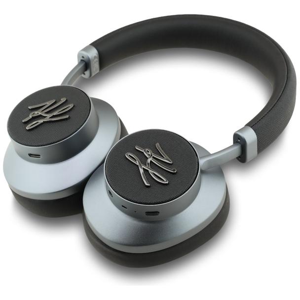 Słuchawki bezprzewodowe nauszne ANC KARL LAGERFELD Grained Initials KF003083 czarne