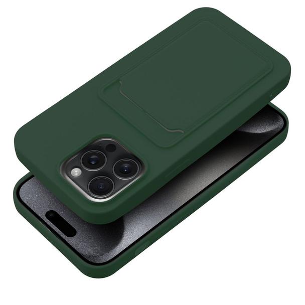 Futerał do iPhone 15 PRO MAX Card Case zielony