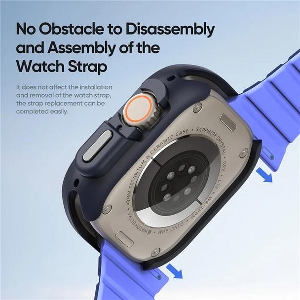 DUX DUCIS futerał BAMO do Apple Watch Ultra / Ultra 2 49 mm czarno pomarańczowy