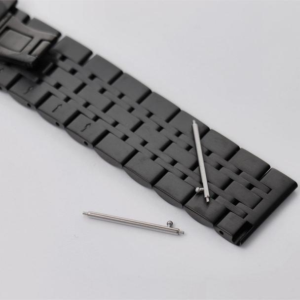 Pasek do zegarka 22 mm Titmo Strap S4 stalowa bransoleta czarny
