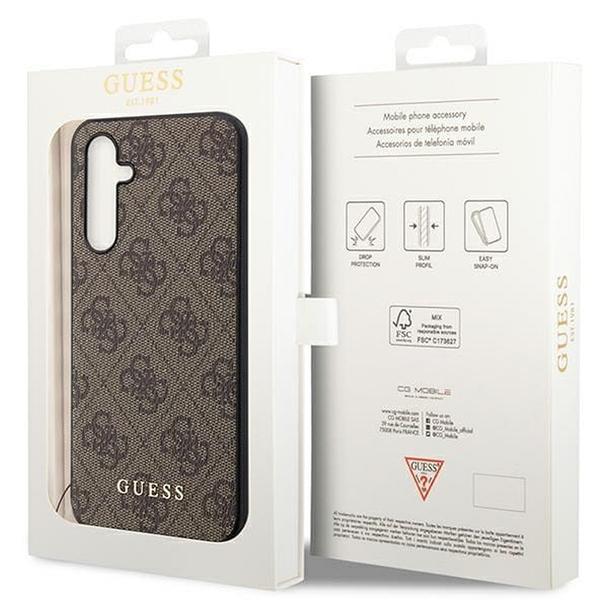 GUESS futerał do SAMSUNG A54 GUHCSA54GF4GBR (4G Charms Collection) brązowy