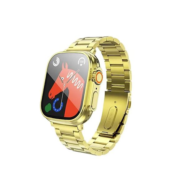 Smartwatch Hoco 1,96" TFT z funkcją rozmowy Y12 Ultra titanium złoty [EOL]