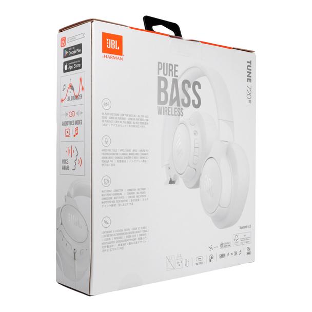 Słuchawki bezprzewodowe nauszne JBL Tune 720BT białe