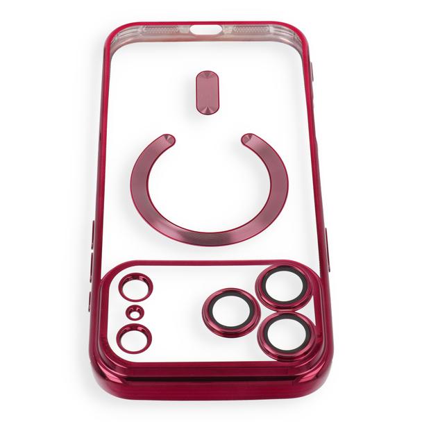 Etui na iPhone 18 Pro / 17 Pro Electro Mag Cover zgodne z MagSafe burgundowy