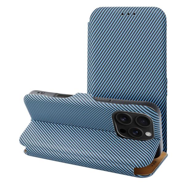Etui z klapką na iPhone 16 PRO Folio Side Magnet niebieskie