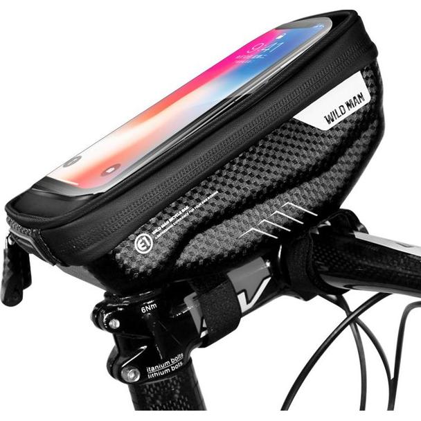 WILDMAN sakwa rowerowa na kierownicę na zamek 1L (4" - 7") E1 czarna