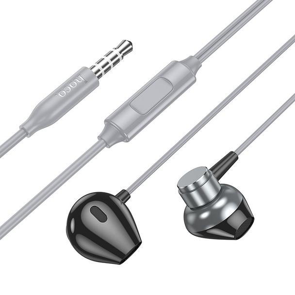 Słuchawki przewodowe douszne Jack 3,5 mm Hoco M125 szare