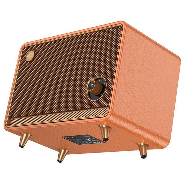 Głośnik bluetooth retro 30W 10h Hoco BS65 pomarańczowy