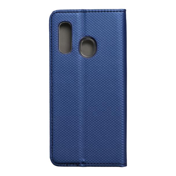 Etui z klapką na Samsung A40 Smart Case Book granatowe