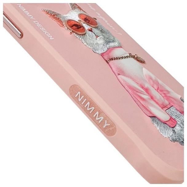 NIMMY futerał GLASSES COOL CAT do IPHONE 15 Pro Max różowy