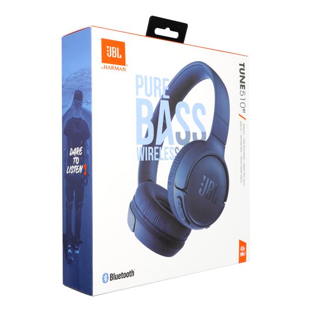 Słuchawki bezprzewodowe nauszne JBL Tune 510BT niebieskie