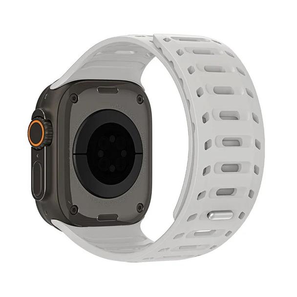 DUX DUCIS pasek CS magnetyczny silikonowy do Apple Watch 42/44/45/46/49 mm szary