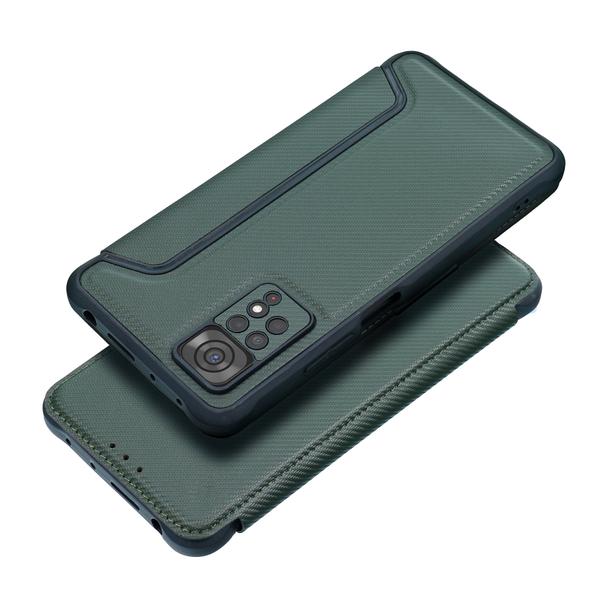Etui z klapką na Xiaomi Redmi 14C Razor Book ciemnozielone