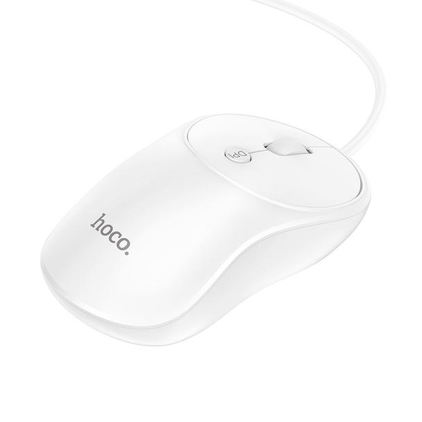 Myszka przewodowa Hoco USB A 1600 dpi GM13 biała