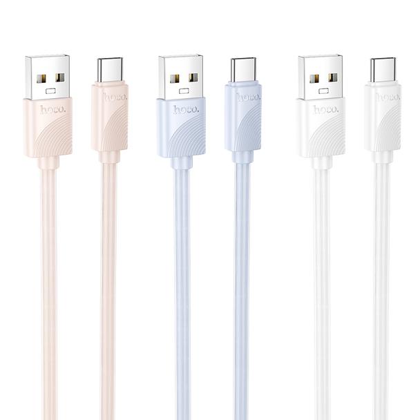 Kabel USB A do USB C Hoco 3A 1 m X114 biały