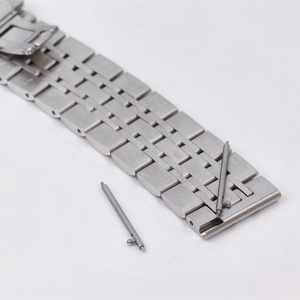 Pasek do zegarka 22 mm Titmo Strap S4 stalowa bransoleta srebrno-różowy