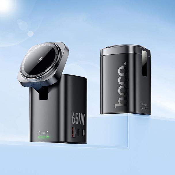 Ładowarka indukcyjna Hoco 6w1 PD QC 65W kompatybilna z Apple Watch CQ20A czarna