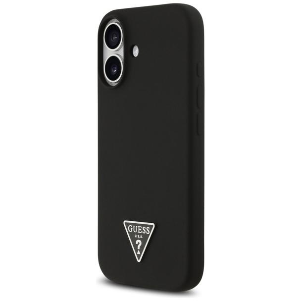 GUESS futerał do IPHONE 17 kompatybilny z MagSafe GUHMP17SSCTRLMK (Silicone W/ Triangle Logo) czarny