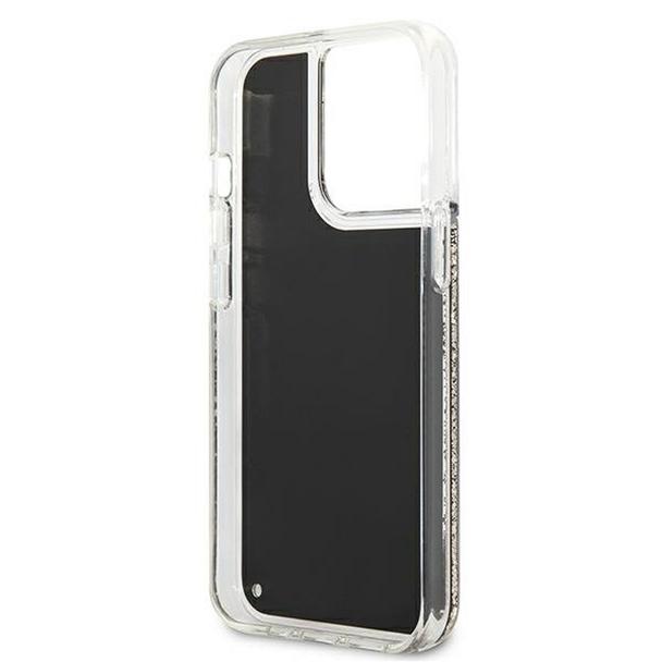 KARL LAGERFELD futerał do IPHONE 13 Pro KLHCP13LLGGKBK (Liquid Glitter Gatsby Ikonik) czarny