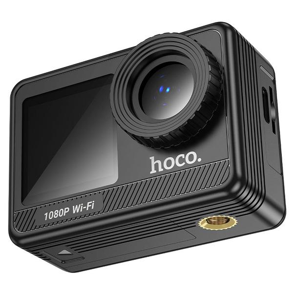 Kamera sportowa Hoco z dwoma wyświetlaczami 1,3" + 2" 1080P/30fps DV103 czarna