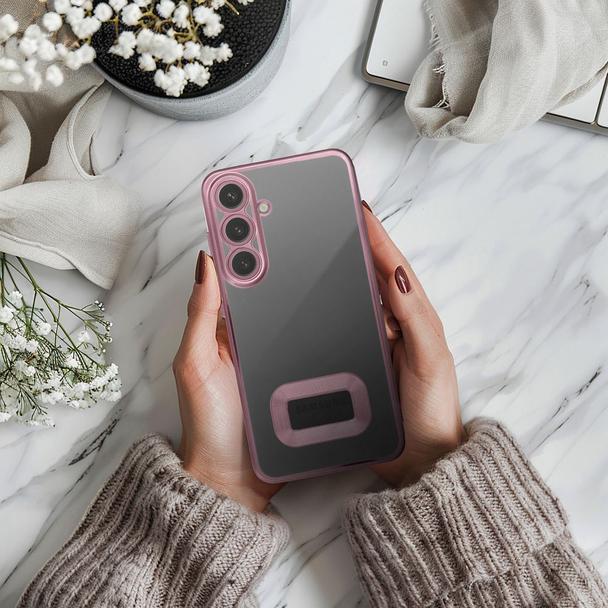 Futerał do Samsung S25 PLUS Glam pudrowy róż