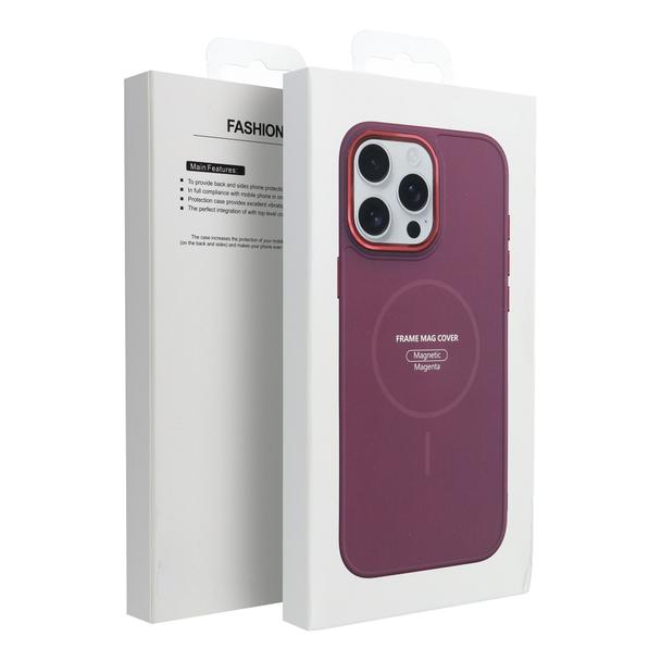Etui na Samsung A27 Frame Mag Cover zgodne z MagSafe magenta