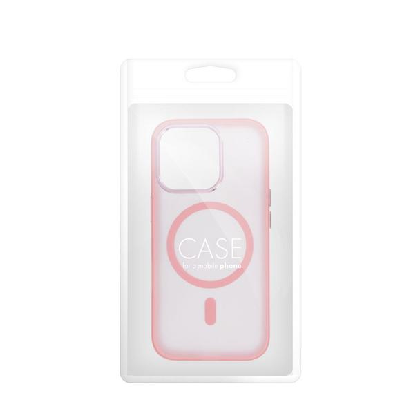 Futerał do iPhone 16 PRO Flexline Mag Cover zgodny z MagSafe różowy