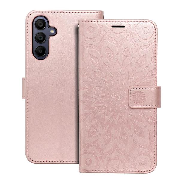 Etui z klapką na Samsung A15 4G / A15 5G Mezzo Book mandala złoto-różowe